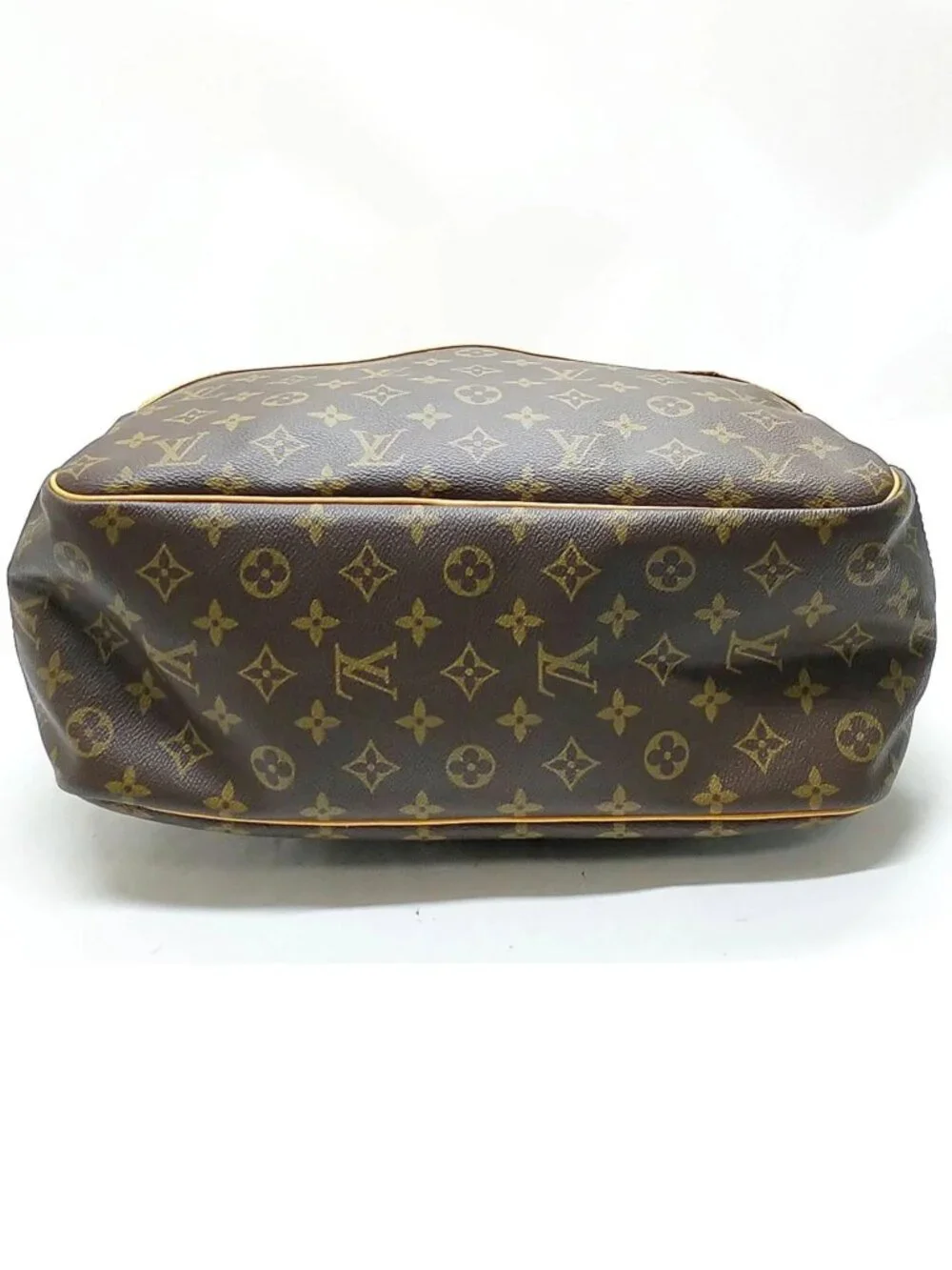 Authentic Louis Vuitton Deauville Monogram Canvas Brown Top Handle Travel Bag